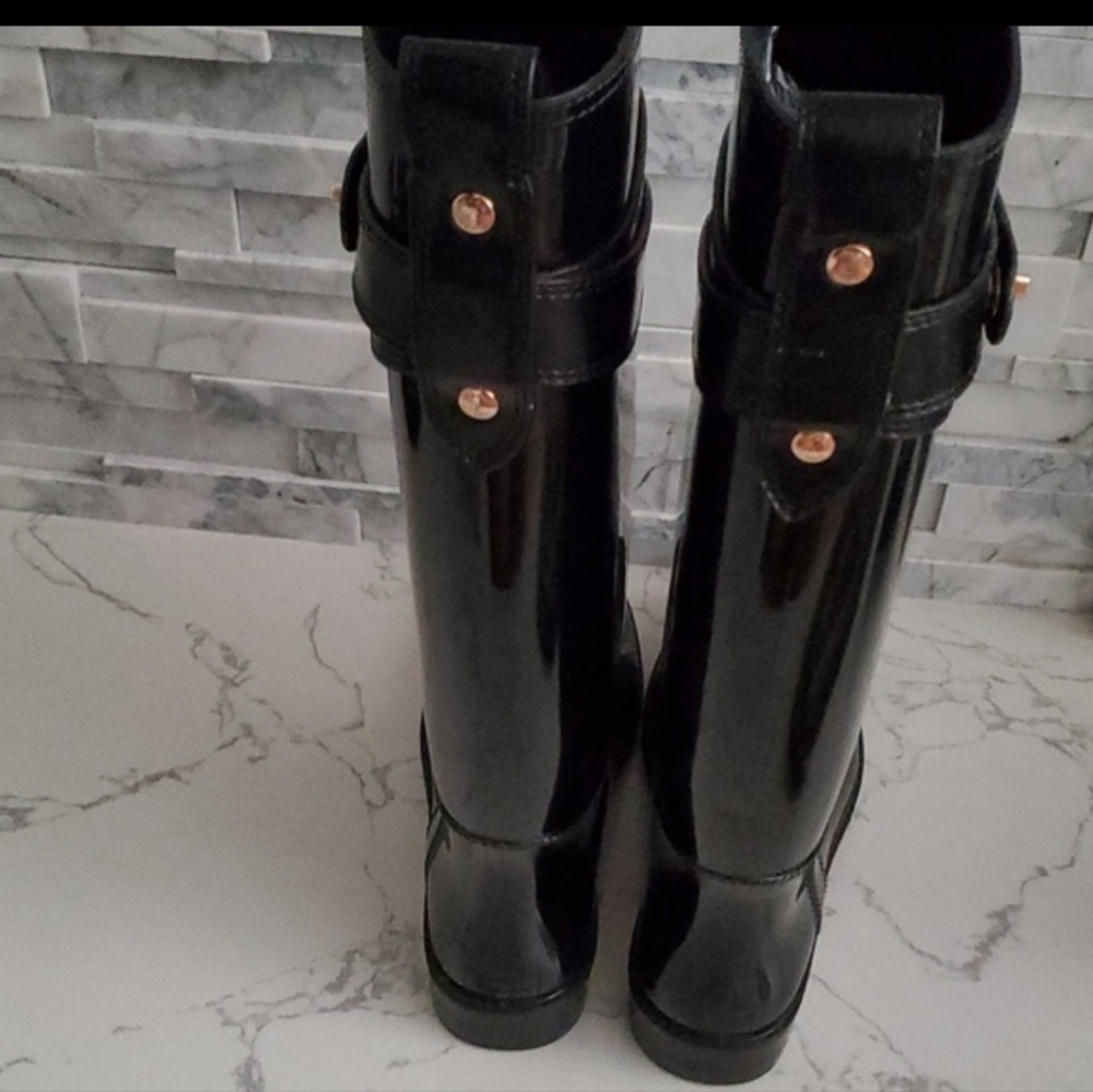 Coach Tall Rain Boots Womens 9 - Picture 5 of 5